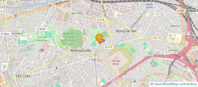 localisation de l'entreprise LUTTEUR CLUB ROMAINVILLOIS à ROMAINVILLE