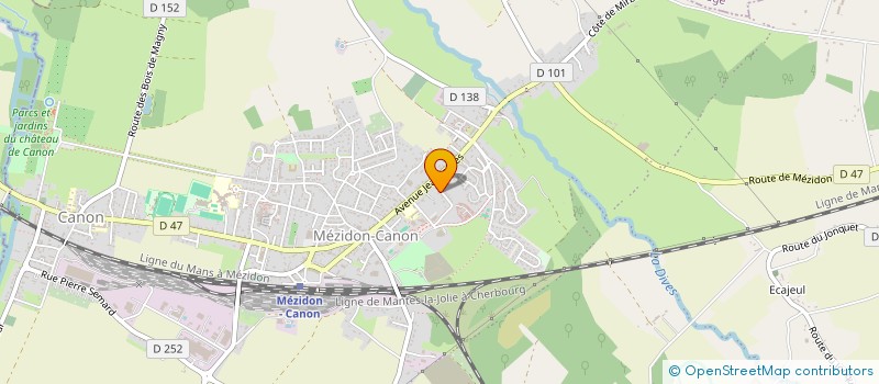 localisation de l'entreprise LUTTONS CONTRE L'EPILEPSIE  MEZIDON VALLEE D'AUGE