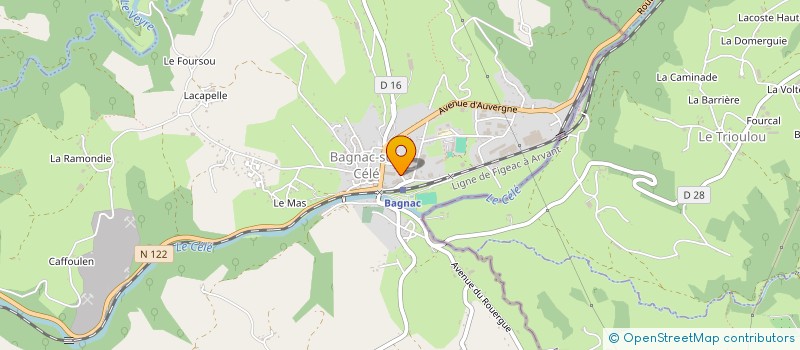 localisation de l'entreprise LUTTONS POUR LA VIE à BAGNAC-SUR-CELE