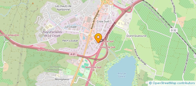 localisation de l'entreprise LUTZ ET VANBAALEN  NARBONNE