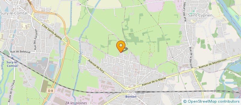 localisation de l'entreprise LUTZ IMMOBILIER  BONSON