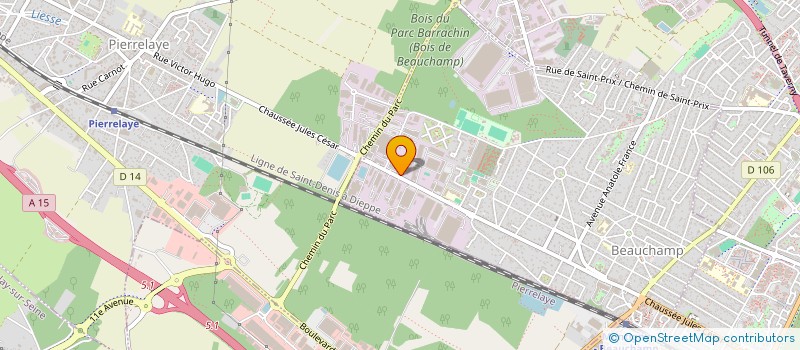 localisation de l'entreprise LUTZE à BEAUCHAMP