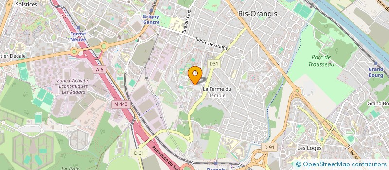 localisation de l'entreprise LUV ELEC à RIS-ORANGIS