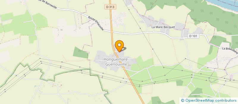 localisation de l'entreprise LUVA  HONGUEMARE-GUENOUVILLE