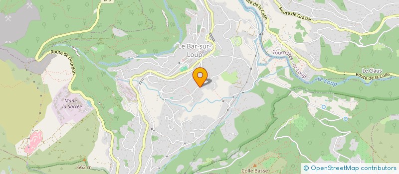 localisation de l'entreprise LUVA D'AZUR à LE BAR-SUR-LOUP