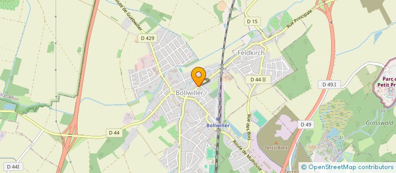 localisation de l'entreprise LUVALE INVEST  BOLLWILLER
