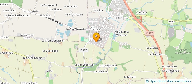 localisation de l'entreprise LUVANOMA  VIGNOC