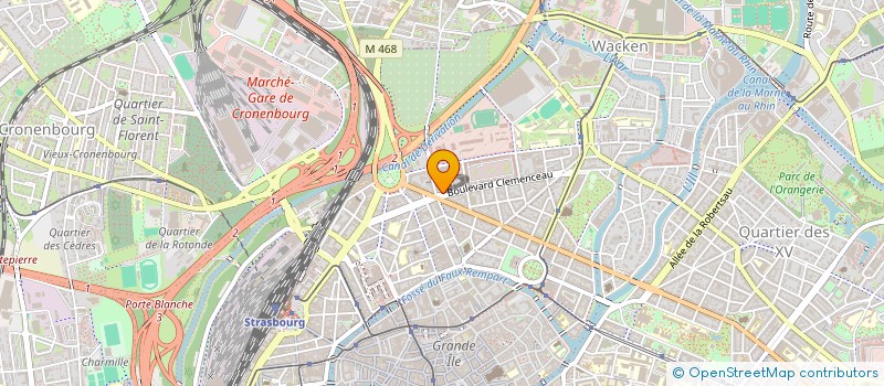 localisation de l'entreprise LUVE à STRASBOURG