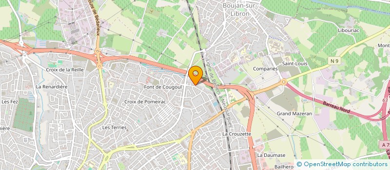 localisation de l'entreprise LUVIMMO  BEZIERS