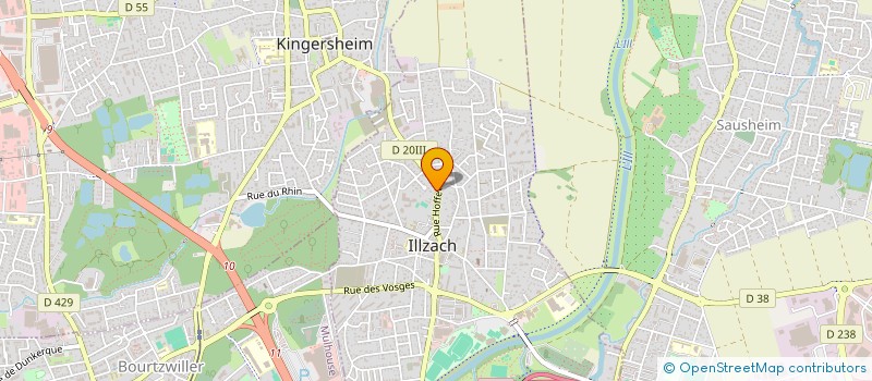 localisation de l'entreprise LUWA  ILLZACH