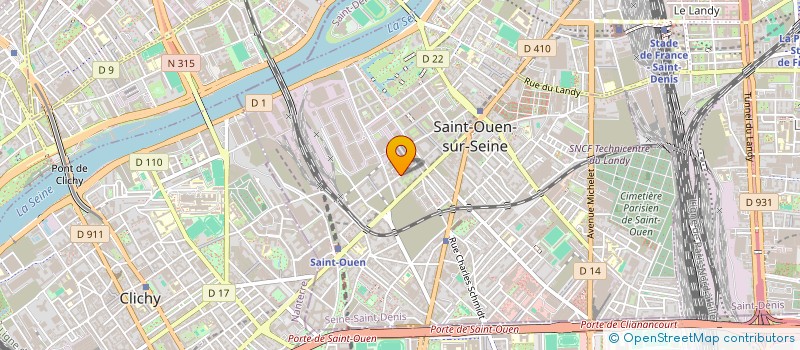 localisation de l'entreprise LUWA à SAINT-OUEN-SUR-SEINE