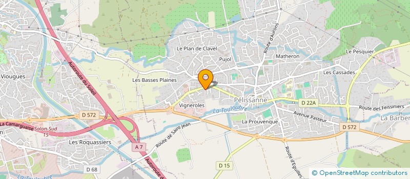 localisation de l'entreprise LUX à PELISSANNE