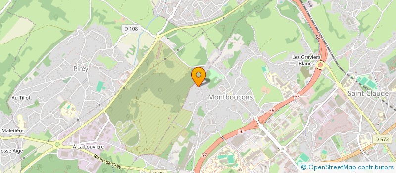 localisation de l'entreprise LUX  BESANCON