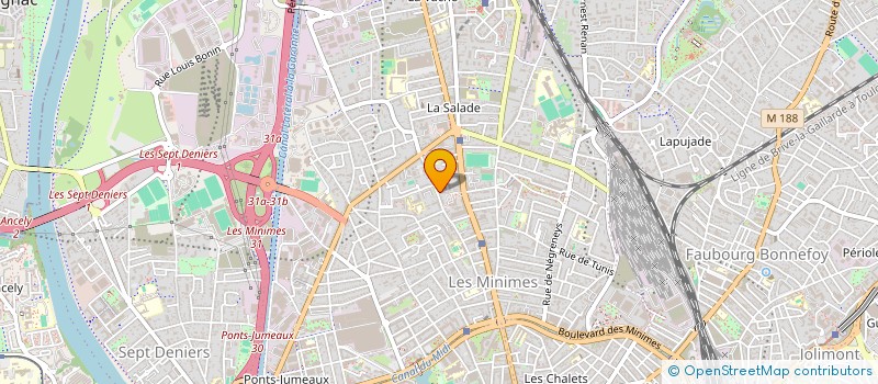 localisation de l'entreprise LUX  TOULOUSE