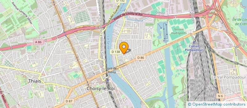 localisation de l'entreprise LUX AFFAIRES VTC à CHOISY-LE-ROI