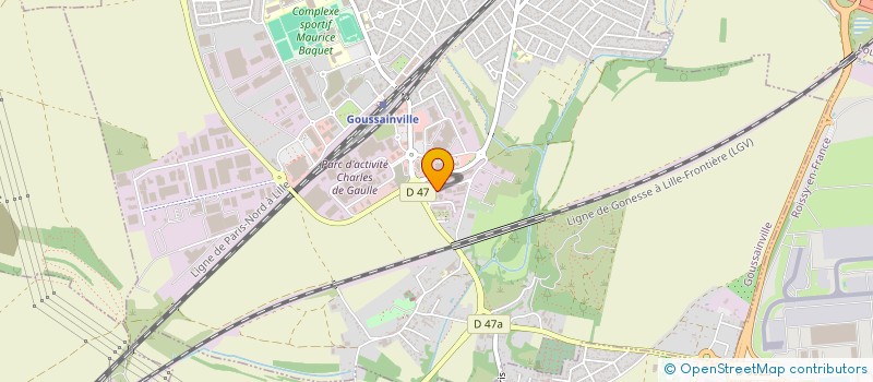 localisation de l'entreprise LUX AUTO CENTER PARIS  GOUSSAINVILLE