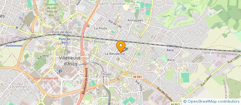 localisation de l'entreprise LUX-BARBERSHOP à VILLENEUVE-D'ASCQ