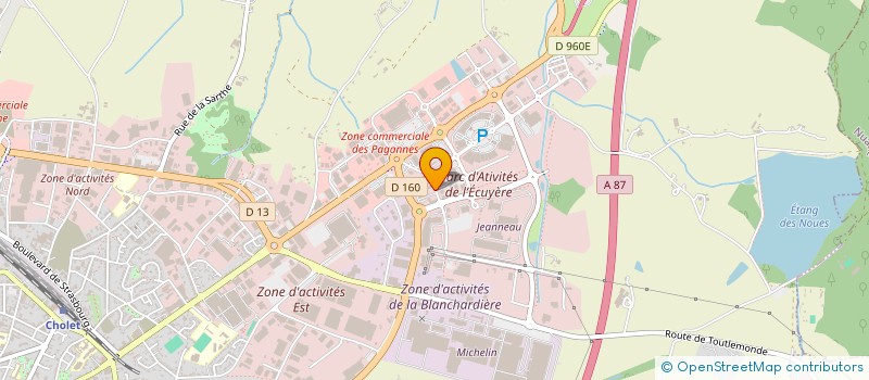localisation de l'entreprise LUX.BIJOUTERIE à CHOLET