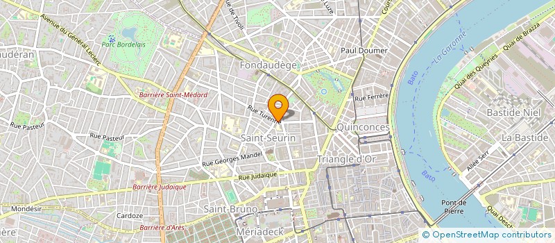 localisation de l'entreprise LUX CLAREAT  BORDEAUX