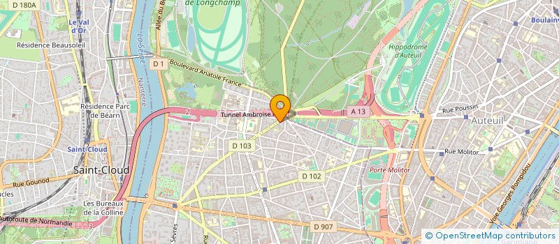 localisation de l'entreprise LUX CONSULTING  BOULOGNE-BILLANCOURT