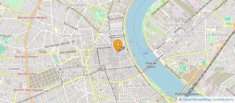 localisation de l'entreprise LUX DESIGN à BORDEAUX