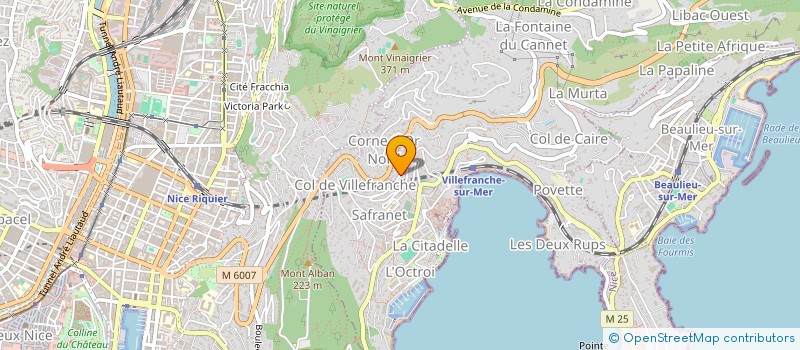 localisation de l'entreprise LUX ERAM à VILLEFRANCHE-SUR-MER