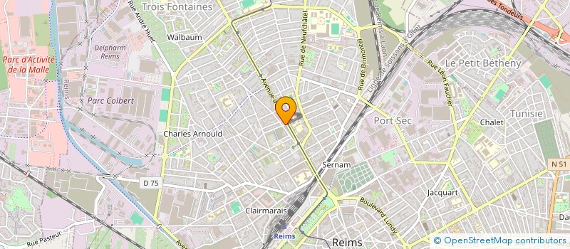 localisation de l'entreprise LUX ETANCHEITE  REIMS