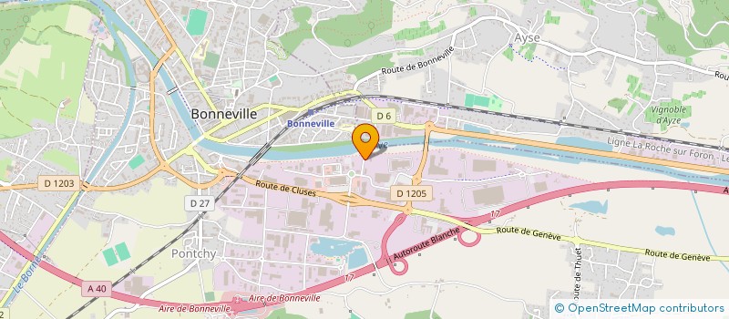 localisation de l'entreprise LUX GROUP  BONNEVILLE