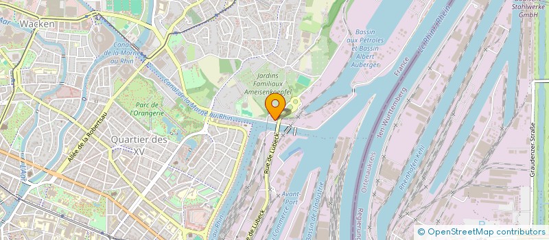 localisation de l'entreprise LUX IMMOBILIER à STRASBOURG