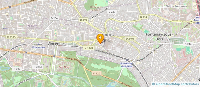 localisation de l'entreprise LUX MAN à VINCENNES