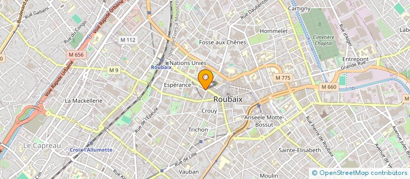 localisation de l'entreprise LUX MOTORS EUROPE  ROUBAIX