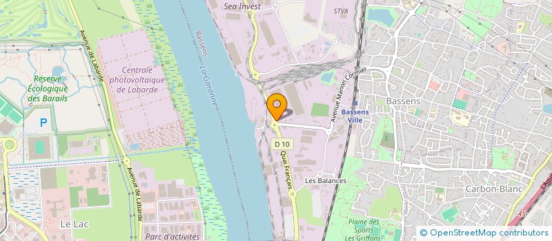 localisation de l'entreprise LUX PLATRERIE à BASSENS