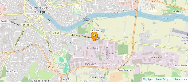 localisation de l'entreprise LUX SERVICES  VILLENEUVE-SUR-LOT