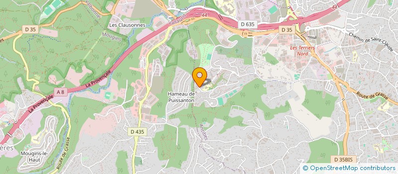 localisation de l'entreprise LUX-TRANSFER  ANTIBES