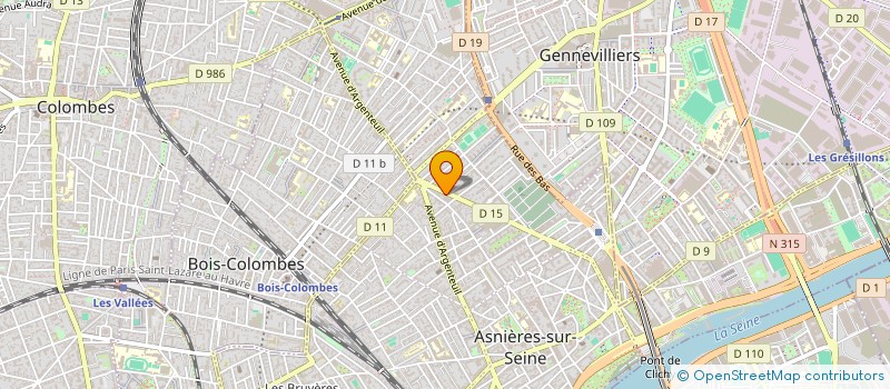 localisation de l'entreprise LUX VOITURIER à ASNIERES-SUR-SEINE