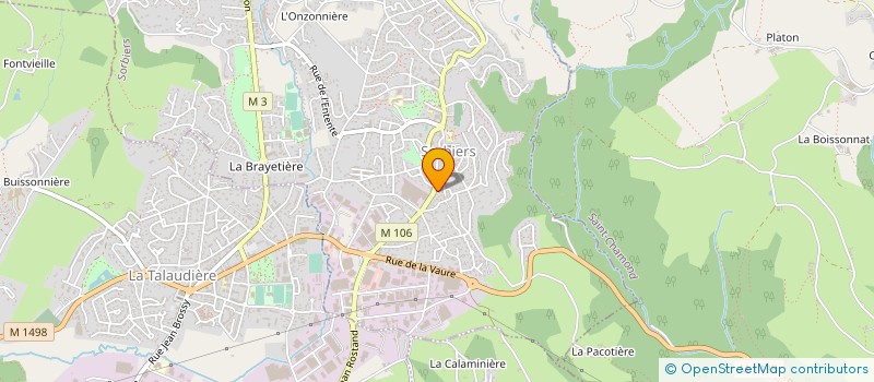 localisation de l'entreprise LUXA à SORBIERS