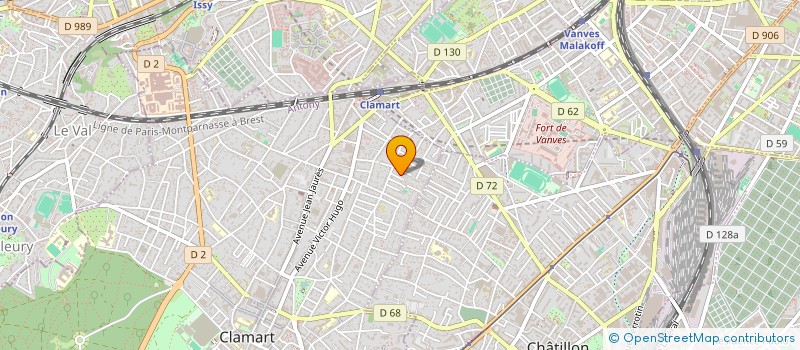 localisation de l'entreprise LUXA JON à CLAMART