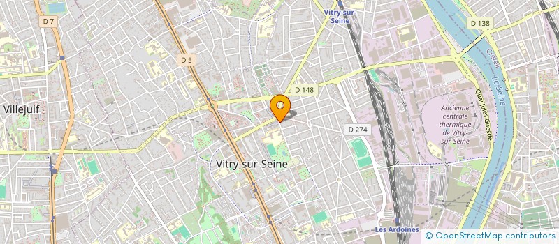 localisation de l'entreprise LUXABAT à VITRY-SUR-SEINE