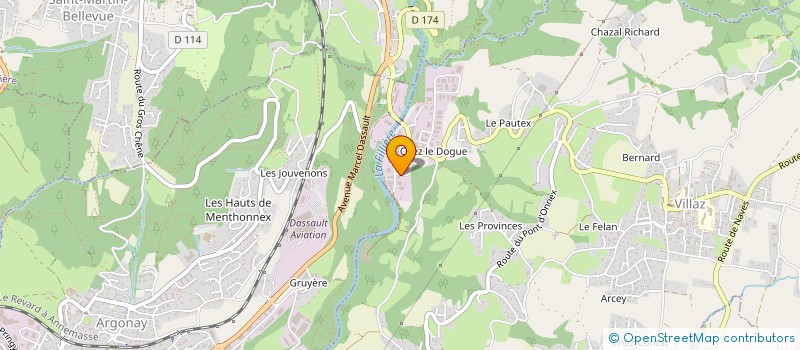 localisation de l'entreprise LUXALP  VILLAZ