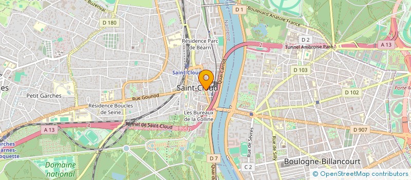 localisation de l'entreprise LUXASSIST&CO à SAINT CLOUD