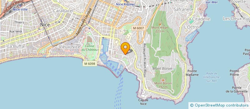 localisation de l'entreprise LUXAUTO à NICE