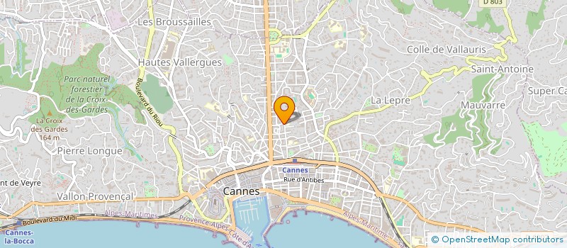 localisation de l'entreprise LUXCONSTRUCT à FREJUS