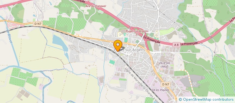 localisation de l'entreprise LUXCONSTRUCTION  PUGET-SUR-ARGENS