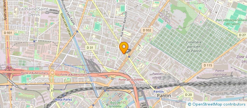 localisation de l'entreprise LUXE  AUBERVILLIERS