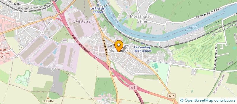 localisation de l'entreprise LUXE AUTO à LE COUDRAY-MONTCEAUX