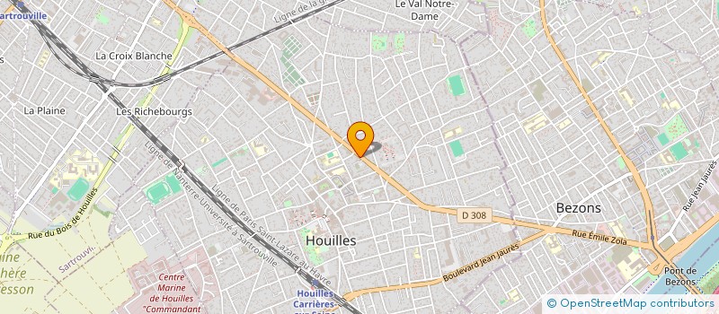 localisation de l'entreprise LUXE AUTO  HOUILLES