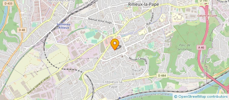 localisation de l'entreprise LUXE AUTO LYON à RILLIEUX-LA-PAPE