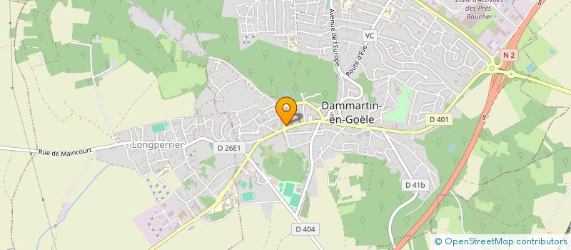 localisation de l'entreprise LUXE BAT  DAMMARTIN-EN-GOELE