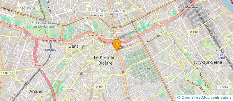 localisation de l'entreprise LUXE COIFFURE  LE KREMLIN-BICETRE