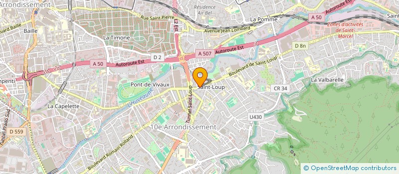 localisation de l'entreprise LUXE COLOR à MARSEILLE